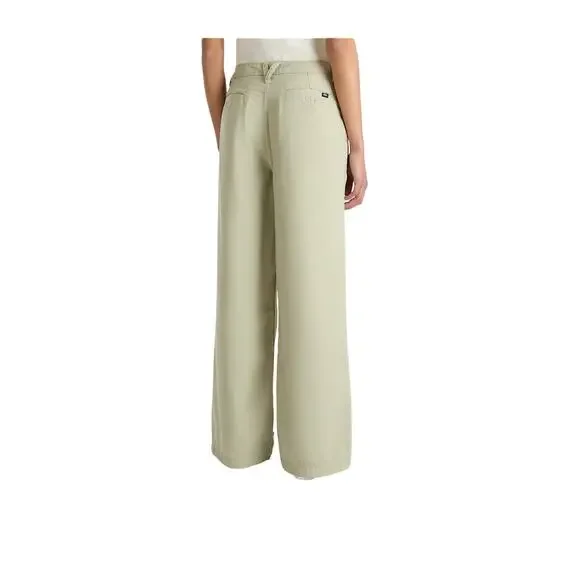 Vans Alder Relaxed Pleated Trousers Women 30 Beige NWT - Picture 1 of 5